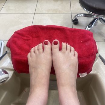 Nailspa Excel - Builder gel pedicure in OPI Big Apple Red - Nail Salons Near Me - La Verne, California Nailspa Excel - Builder gel pedicure in OPI Big Apple Red - Nail Salons Near Me - La Verne, California