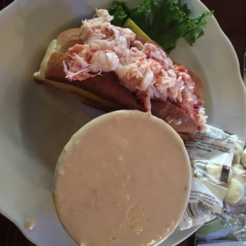 Thirsty Whale - Special: lobster roll with a cup of lobster bisque - American Near Me - Bar Harbor, Maine Thirsty Whale - Special: lobster roll with a cup of lobster bisque - American Near Me - Bar Harbor, Maine