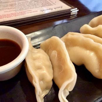 T Jin's China Diner - Pork Dumplings (Steamed or Pan-Fried) (6) That sauce is perfect for these. - Chinese Near Me - San Antonio, Texas
