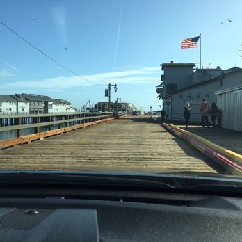 Stearns Wharf - Driving on the wooden wharf - Local Flavor Near Me - Santa Barbara, California