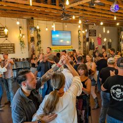 Dance With Liza - Teaching two step at Inzane Brewing co. in Vista