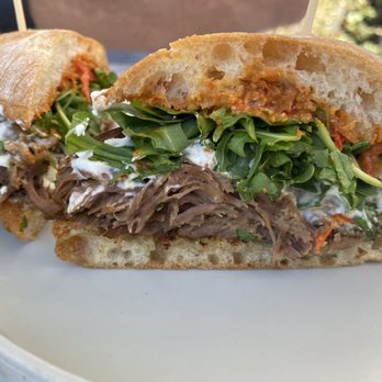 Outpost Kitchen - The Kingswood Sandwich (Braised lamb) - Breakfast & Brunch Near Me - Costa Mesa, California Outpost Kitchen - The Kingswood Sandwich (Braised lamb) - Breakfast & Brunch Near Me - Costa Mesa, California
