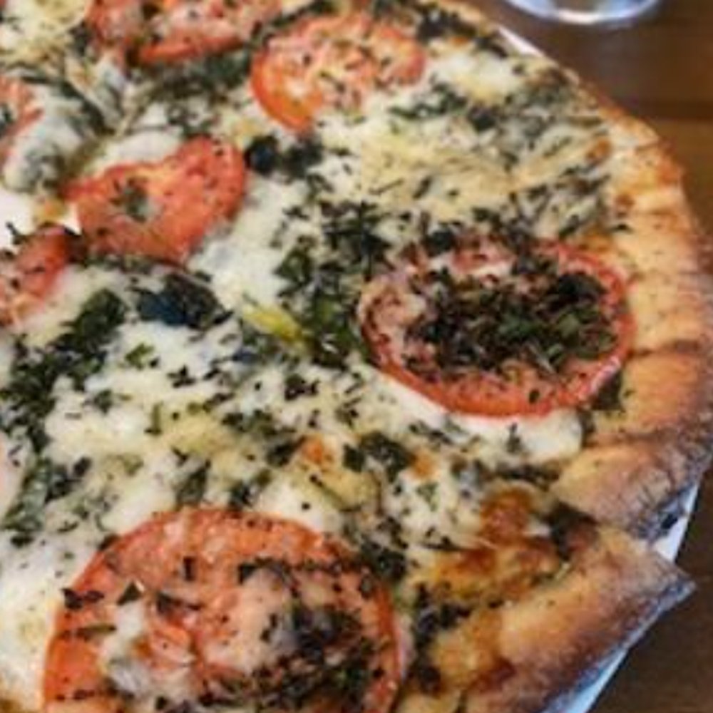 Burban Kitchen - Margarita flatbread - New American Near Me - Chico, California Burban Kitchen - Margarita flatbread - New American Near Me - Chico, California