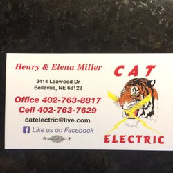 CAT ELECTRIC - Business card