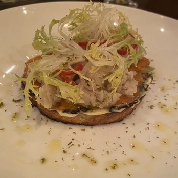 Fruition Restaurant - Swordfish on toast with dill, fresno chile, carrot and other yummy things - New American Near Me - Denver, Colorado