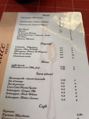 Menu photo 1 Patrice Berlin, BE Menu photo 1 Patrice Berlin, BE
