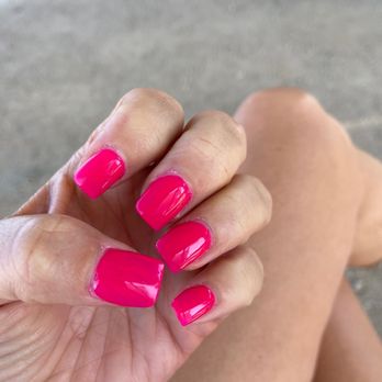 Posh Nails And Spa - Pink dust residue and not even fully to the cuticle line. - Nail Salons Near Me - La Vernia, Texas Posh Nails And Spa - Pink dust residue and not even fully to the cuticle line. - Nail Salons Near Me - La Vernia, Texas