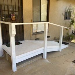 Wood ramp 6' 7" slope