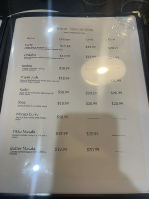 Menu photo 3 Taj Darbar Indian Cuisine Pompano Beach, FL
