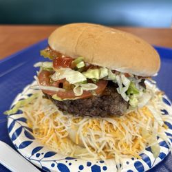 Lee's Hamburgers - Burger with the works.