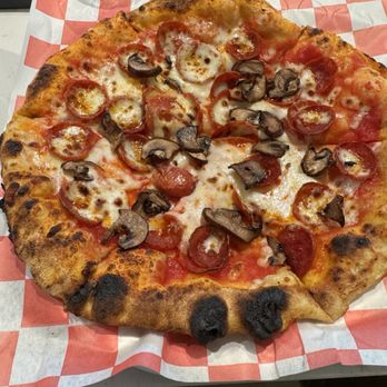 El Jefe Wood Fired Pizza - Pepperoni and mushrooms. - Pizza Near Me - Washington, DC, District of Columbia