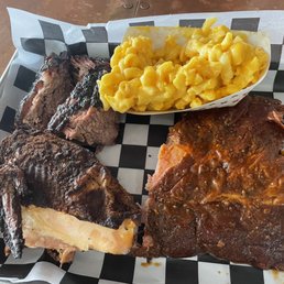 Brisket, ribs, chicken and Mac n cheese