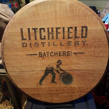 Litchfield Distillery - Logo was from a photo of one of their workers rolling around a barrel - Distilleries Near Me - Litchfield, Connecticut Litchfield Distillery - Logo was from a photo of one of their workers rolling around a barrel - Distilleries Near Me - Litchfield, Connecticut