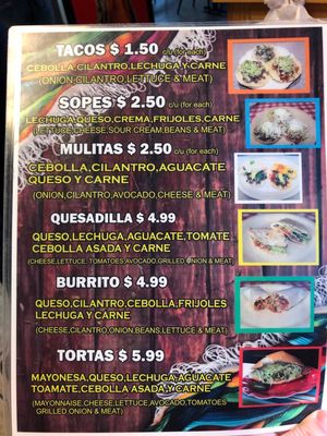 Menu photo 8 Tacos Chilo’s Warr Acres, OK