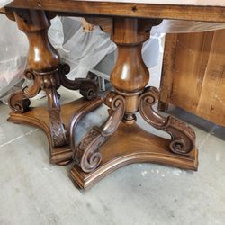 Better Than New Furniture Repair - Relish of table base from painted finish back to the original color from 50 years ago