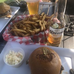 Burger w cold corona