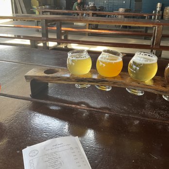 3 Sheeps Brewing - Flight in taproom.  All were tasty. - Breweries Near Me - Sheboygan, Wisconsin