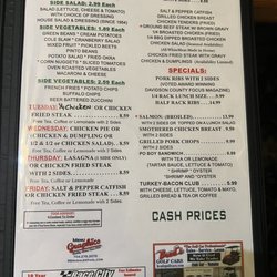 Yarborough's Restaurant - Menu