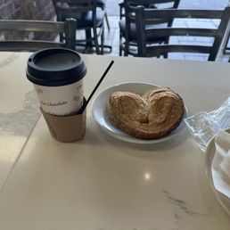 My Puff Pastry Palmiers and my coffee