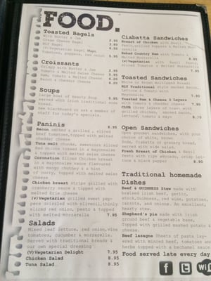 Menu photo 1 Brick Alley Cafe Dublin, D Menu photo 1 Brick Alley Cafe Dublin, D