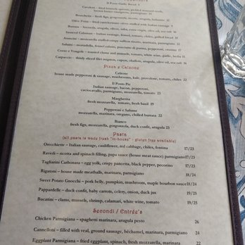 Il Posto Trattoria - Menu 10-13-19 - Italian Near Me - Napa, California