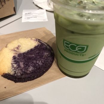 SFMOMA Steps Coffee - matcha w coconut ube cookie - Coffee & Tea Near Me - San Francisco, California SFMOMA Steps Coffee - matcha w coconut ube cookie - Coffee & Tea Near Me - San Francisco, California