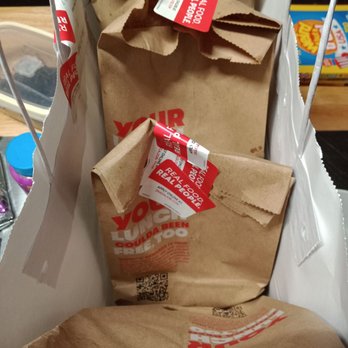 Wendy's - Contactless packaging for the food each order is separated.  I like that feature. - Burgers Near Me - Schenectady, New York