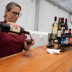 The Birch Ridge - Our catered bar in the event tent