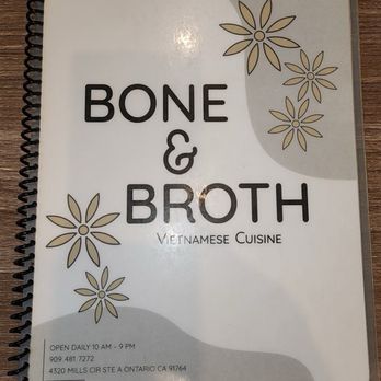 Bone & Broth - This is the front of the menu - Vietnamese Near Me - Ontario, California Bone & Broth - This is the front of the menu - Vietnamese Near Me - Ontario, California