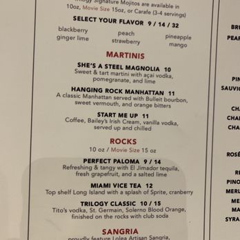 Silverspot Cinema - Cocktails - Cinema Near Me - Miami, Florida