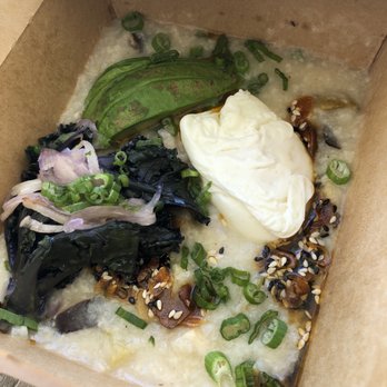 Ponto Lago - SAVORY BOWL - congee, vegetables, poached egg, garlic chips, garlic chips - New American Near Me - Carlsbad, California