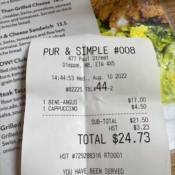 Pür & Simple - This seems super reasonable. - Breakfast & Brunch Near Me - Moncton, New Brunswick Pür & Simple - This seems super reasonable. - Breakfast & Brunch Near Me - Moncton, New Brunswick