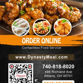 Dynasty Restaurant - Online order daily special 20% discount - Chinese Near Me - Athens, Ohio