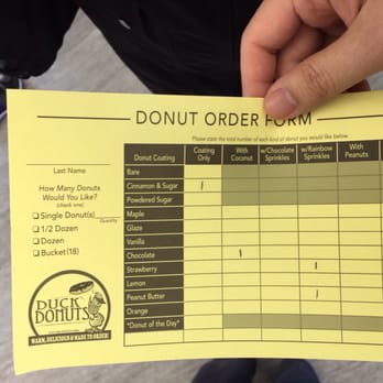 Duck Donuts - Order Form to pick your made-to-order donuts - Donuts Near Me - Rockville, Maryland Duck Donuts - Order Form to pick your made-to-order donuts - Donuts Near Me - Rockville, Maryland