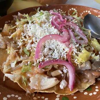 Rincon Tlaquepaque - Tostada de Pata Deshuesada - Mexican Near Me - Mezcales, NAY Rincon Tlaquepaque - Tostada de Pata Deshuesada - Mexican Near Me - Mezcales, NAY