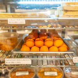 Lotus Market - Freshly made Indian sweets daily. From Kaju Katli to Motichoor Ladoo, find your favorite mithai at #LotusMarket #IndianSweets