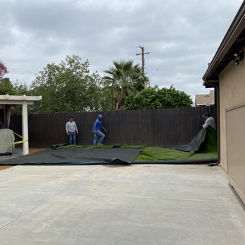 Center Stage Synthetic Turf - During the transformation - Artificial Turf Near Me - Glendora, California