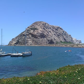 Morro Bay Rock - View from across the way. - Beaches Near Me - Morro Bay, California Morro Bay Rock - View from across the way. - Beaches Near Me - Morro Bay, California