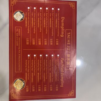Tai He Ju - Menu - Chinese Near Me - El Monte, California