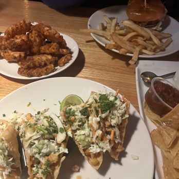 Chili's - Chicken wanton tacos/burger/waffle fries - Bars Near Me - Roseville, Minnesota