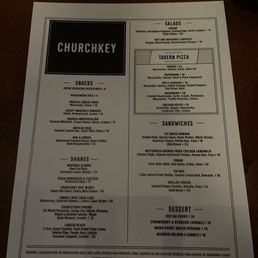Menu in April 2024
