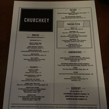 ChurchKey - Menu in April 2024 - New American Near Me - Washington, DC, District of Columbia