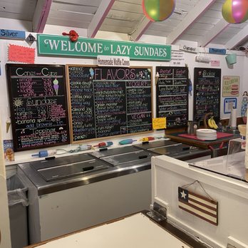 Lazy Sundaes Ice Cream - Menu - Ice Cream & Frozen Yogurt Near Me - Cataumet, Massachusetts Lazy Sundaes Ice Cream - Menu - Ice Cream & Frozen Yogurt Near Me - Cataumet, Massachusetts