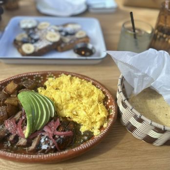 Cielo Rojo - Steak and eggs (special) and bourbon soaked French toast - Mexican Near Me - Takoma Park, Maryland