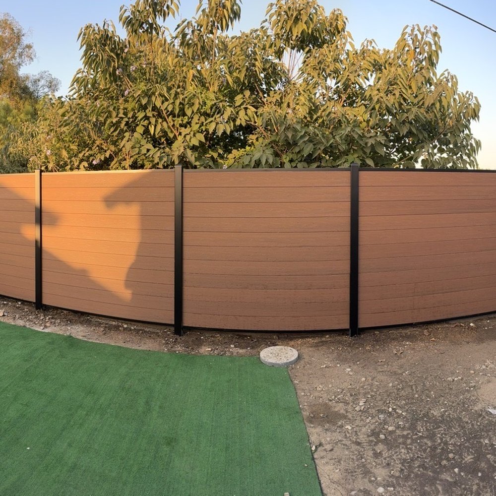 Practic Vinyl Fencing - Rear fence made out of composite and aluminum. - Fences & Gates Near Me - Rosemead, California Practic Vinyl Fencing - Rear fence made out of composite and aluminum. - Fences & Gates Near Me - Rosemead, California
