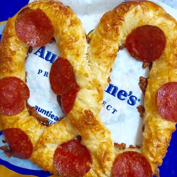 Auntie Anne's - Pepperoni Pretzel - $3.99 - Fast Food Near Me - Arcadia, California Auntie Anne's - Pepperoni Pretzel - $3.99 - Fast Food Near Me - Arcadia, California