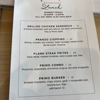 Primo Waterfront - Italian Near Me - Newburgh, New York Primo Waterfront - Italian Near Me - Newburgh, New York