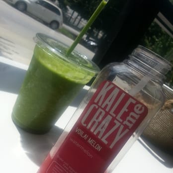 Kale Me Crazy - 'Green Dream' smoothie & Voila! Melon cold pressed juice. - Juice Bars & Smoothies Near Me - Atlanta, Georgia Kale Me Crazy - 'Green Dream' smoothie & Voila! Melon cold pressed juice. - Juice Bars & Smoothies Near Me - Atlanta, Georgia