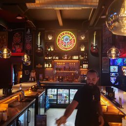 Front of bar Front of bar