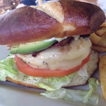 Chili's - Lunch special: California chicken avocado bacon sandwich on pretzel bun - Tex-Mex Near Me - Mililani, Hawaii Chili's - Lunch special: California chicken avocado bacon sandwich on pretzel bun - Tex-Mex Near Me - Mililani, Hawaii
